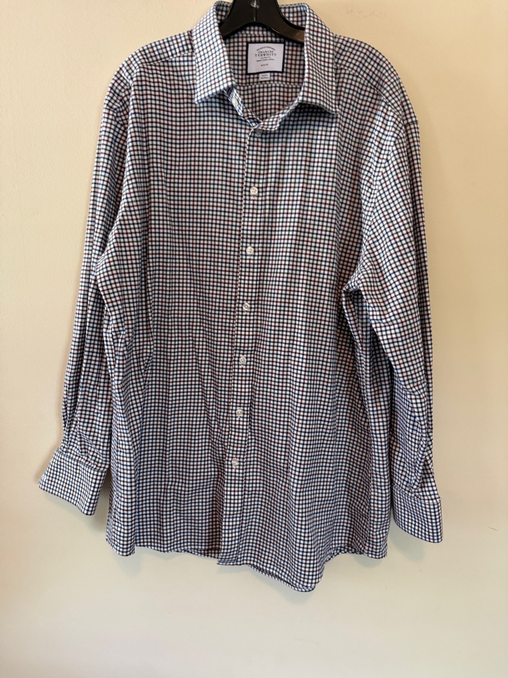 Charles Tyrwhitt Slim Fit Button-Down Shirt – Size 18 / 37” Sleeve - Picture 3 of 11